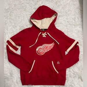 NHL Red and Cream Women's Hoodie